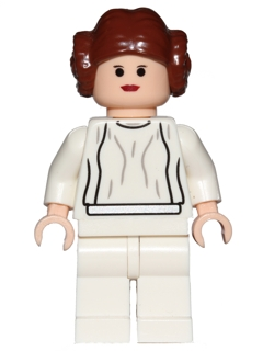 Zzzzz 1727478488princess Leia Light Nougat White Dress Big Eyes — Lego Star Wars Minifigures option 710