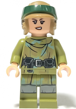Zzzzz 1727478488princess Leia Olive Green Endor Outfit Helmet — Lego Star Wars Minifigures option 711