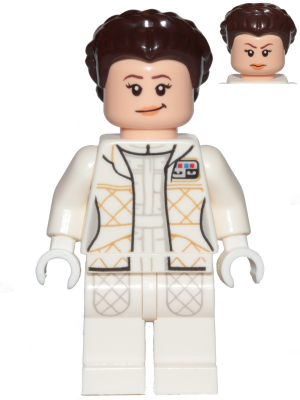 Zzzzz 1727478488princess Leia Hoth Outfit White Crooked Smile — Lego Star Wars Minifigures option 717