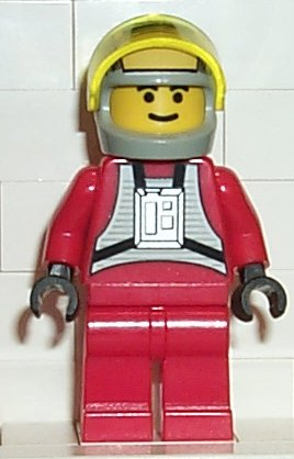 Zzzzz 1727478491rebel Pilot B Wing Yellow Head Light Gray Helmet Trans Yellow Visor — Lego Star Wars Minifigures option 754