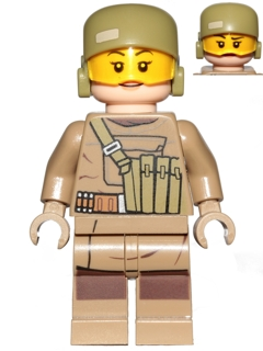 Zzzzz 1727478493resistance Trooper Female Dark Tan Hoodie Jacket Ammo Pouch Helmet Without Chin Guard — Lego Star Wars Minifigures option 798