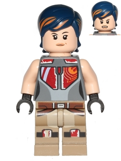 Zzzzz 1727478581sabine Wren Dark Blue With Orange Highlights Hair — Lego Star Wars Minifigures option 816