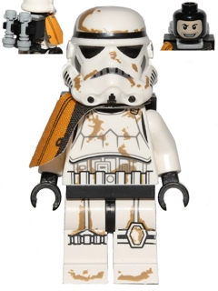 Zzzzz 1727478582sandtrooper Orange Pauldron Survival Backpack Dirt Stains Balaclava Head Print And Helmet With Dotted Mouth Pattern — Lego Star Wars Minifigures option 825