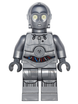 Zzzzz 1727478584silver Protocol Droid U 3po — Lego Star Wars Minifigures option 855