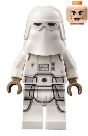 Zzzzz 1727478585snowtrooper Printed Legs Dark Tan Hands Cheek Lines Lopsided Grin — Lego Star Wars Minifigures option 874