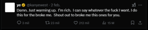 Kanye 14 — Tierlist de Tweets de Kanye West option 6