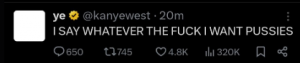 Kanye 30 — Tierlist de Tweets de Kanye West option 24