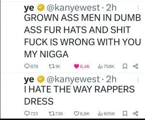 Kanye 5 — Tierlist de Tweets de Kanye West option 27