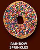 Rainbow Sprinkles — 2024 Dunkin Donuts option 22