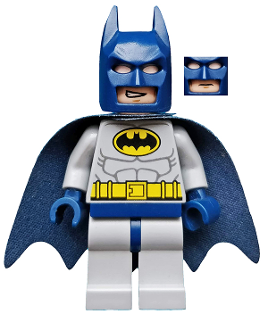 Sh0025a Batman Light Bluish Gray Suit With Yellow Belt And Crest Dark Blue Mask And Cape Type 2 Cowl — All Lego Batman Figures - Heroes and Villains option 118