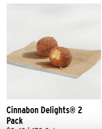 Cinnabon Delight — Taco Bell Tina's Ultimate Taco Bell Tier List option 24