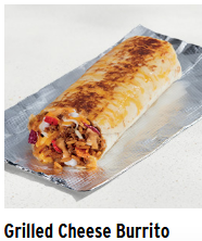 Grilled Cheese Burrito — Taco Bell Tina's Ultimate Taco Bell Tier List option 32