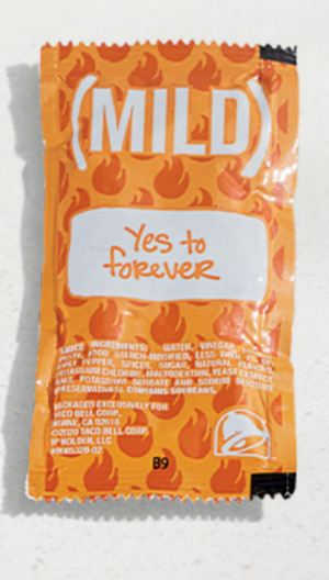 Mild Sauce — Taco Bell Tina's Ultimate Taco Bell Tier List option 35