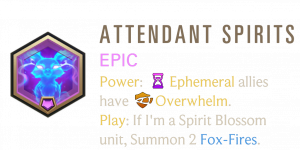 Attendant — Legends of Runeterra Signature Epic Patch 7.6 option 1