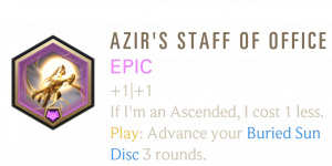 Azir — Legends of Runeterra Signature Epic Patch 7.6 option 2