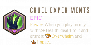Cruel — Legends of Runeterra Signature Epic Patch 7.6 option 6