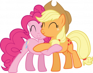 Pinkiepieandapplejackhugging — Rate My Little Pony Ships (MLP and EG) option 31