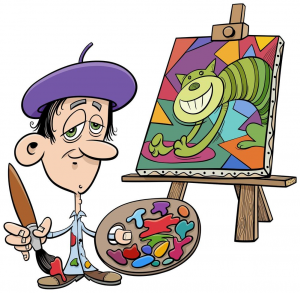 1945150 Cartoon Pintor Artista Comedia Personagem Vetor — Ranking de Profissões option 2