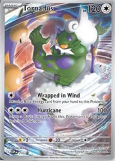 158 Tornadus White Flare — Black Bolt / White Flare option 118