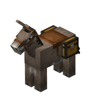 150px Saddledchesteddonkeyje5 — ALL Minecraft Mobs (Up to Chase the Skies) option 69