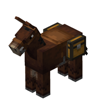 150px Saddledchestedmuleje5 — ALL Minecraft Mobs (Up to Chase the Skies) option 70