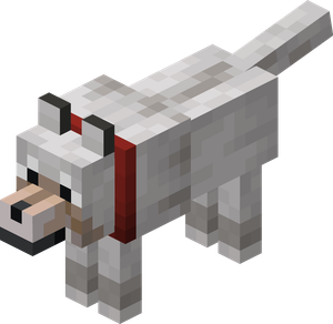 150px Tamedwolfwithredcollarje3be4 — ALL Minecraft Mobs (Up to Chase the Skies) option 89