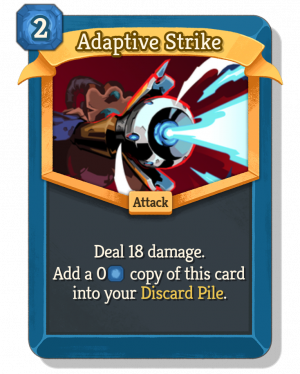 Adaptivestrike — Slay the Spire 2 Defect Cards option 1