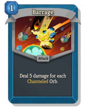 Barrage — Slay the Spire 2 Defect Cards option 4