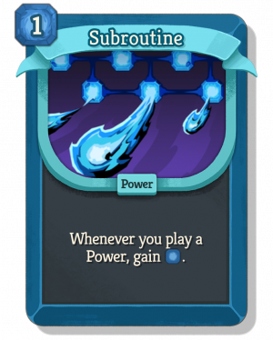 Subroutine — Slay the Spire 2 Defect Cards option 74