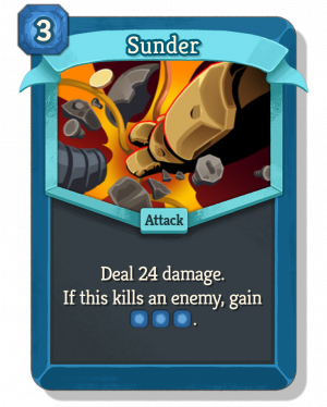 Sunder — Slay the Spire 2 Defect Cards option 75