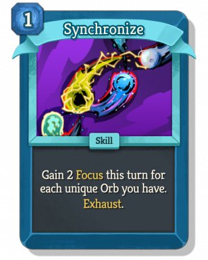 Synchronize — Slay the Spire 2 Defect Cards option 78