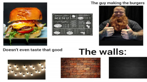 Millennial Burger Place — meme 2025 option 68