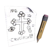 Doodlecrucifix2render — Скины на предметы из Doors Roblox option 28