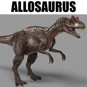 Allosaurus — Fidel Dinosaurier option 1