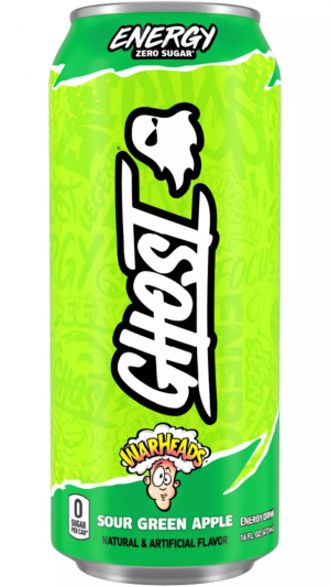 10 Warheads Sour Green Apple — Ghost Energy option 10