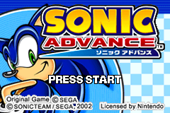 Sonicadvance Title — sonic title screens option 39