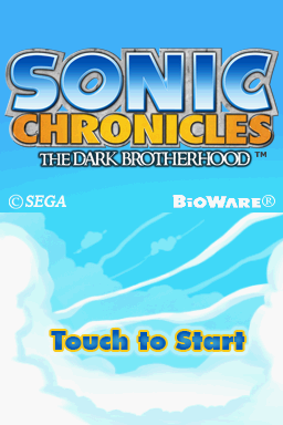 Sonicchroniclesthedarkbrotherhood Title — sonic title screens option 42