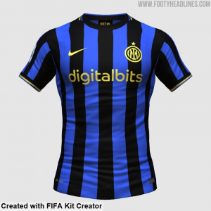 Inter 23 24 Home Kit 4 — football kits 23/24 option 12