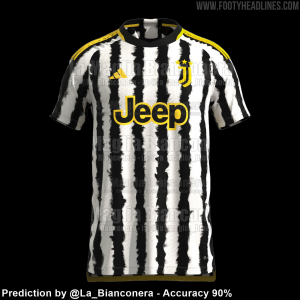 Juventus 23 24 Home Kit 6 — football kits 23/24 option 13