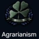 Agrarianism — Most TNO ideologies with labels option 5