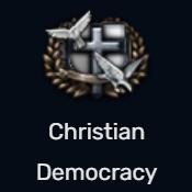 Christian Democracy — Most TNO ideologies with labels option 17