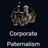 Corporate Paternalism — Most TNO ideologies with labels option 25
