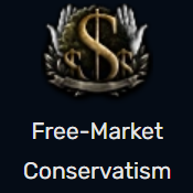 Free Market Conservatism — Most TNO ideologies with labels option 40