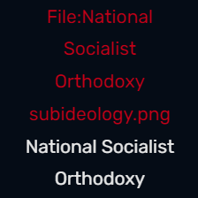National Socialist Orthodoxy — Most TNO ideologies with labels option 76