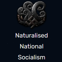 Naturalized National Socialism — Most TNO ideologies with labels option 79