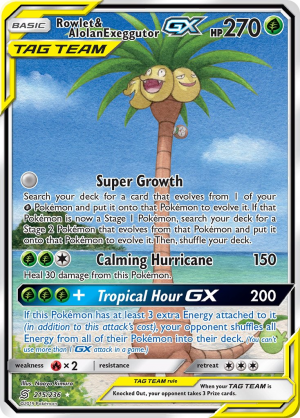 Unm215rowletalolanexeggutorgxjpg — Rank EVERY Tag Team GX Alternate Art Pokémon Card option 29