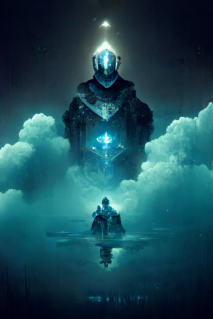 Nanidestiny2conceptartposterknightfloatingabovestillr59951ff4 Cafa 461e Bba0 558236ed5983png — 12 Miles Below - Book cover tempaltes option 22
