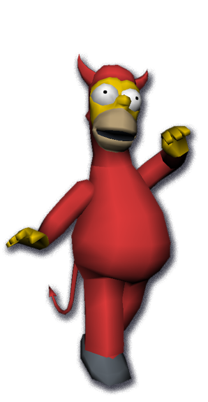Hevilpng — The Simpsons: Hit & Run Costumes option 11