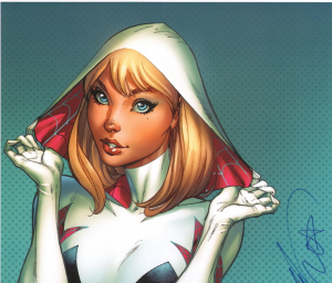 J Scott Campbell Nei Ruffino Signed Signature Autograph Art Print Marvel Spider Gwen 1 — Waifus from Spider-Verse option 14