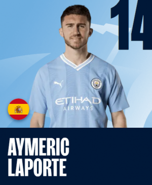 Laporte — Manchester City Squad July 2023 option 14